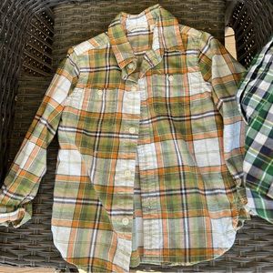Janie and Jack plaid button up!